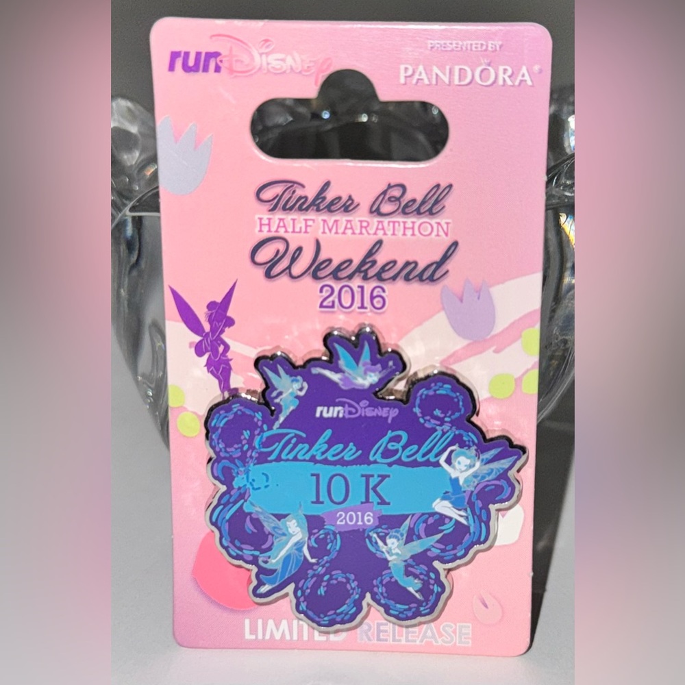 RARE Disney Pin – Tinker Bell Half Marathon 10K 2016 runDisney Pandora LE